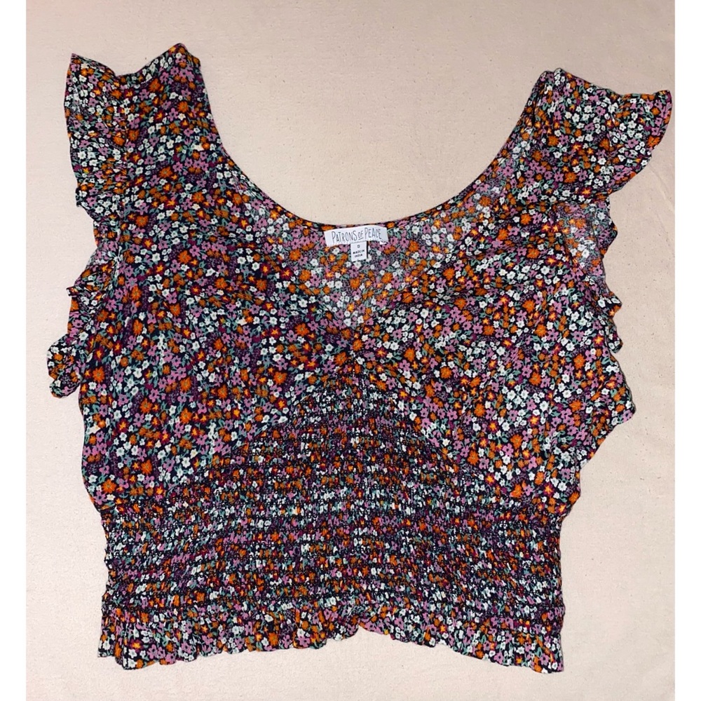 Floral Cute Crop Top